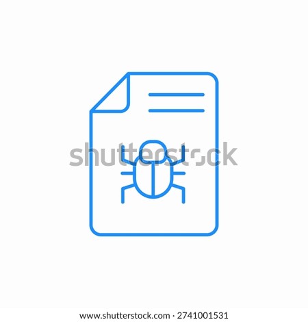 bug report icon sign vector