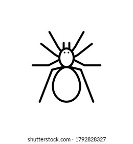Bug, scary, spider icon outline style for your web design