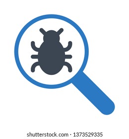 bug search glyph double color