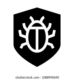 bug security vector glyphs icon