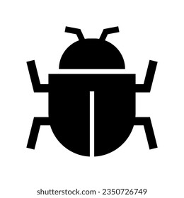 Icono de la silueta de fallos. Icono de insecto. Vector.