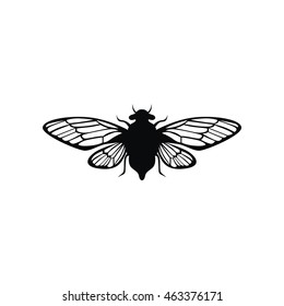 Bug silhouette vector