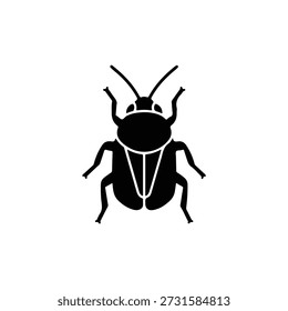 bug silhouette vector illustration black