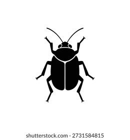 bug silhouette vector illustration black