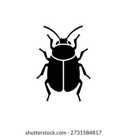 bug silhouette vector illustration black