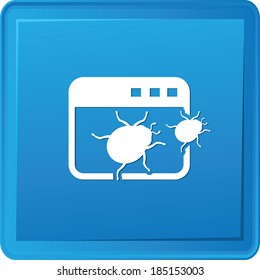 Bug Software Symbol,vector