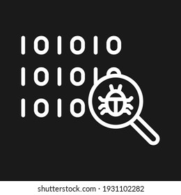 Bug, software, virus, data encryption icon vector image. Can also be used for cyber security. Suitable for use on web apps, mobile apps and print media.
