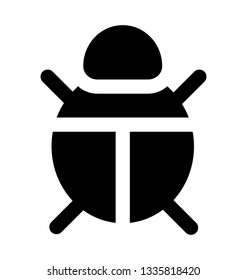 Bug solid icon design 
