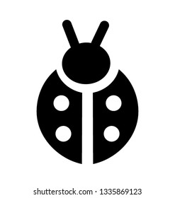 Bug solid icon design 