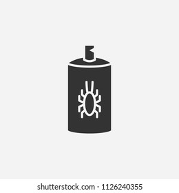 Bug spray icon illustration,vector safety sign symbol