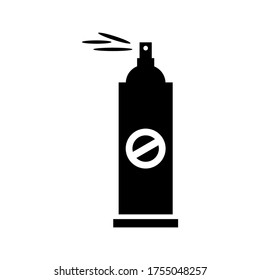 icono de spray o logotipo símbolo de signo aislado ilustración vectorial - iconos vectoriales de estilo negro de alta calidad