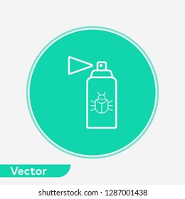 Bug spray vector icon sign symbol