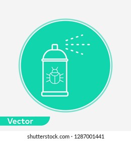 Bug spray vector icon sign symbol