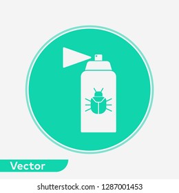Bug spray vector icon sign symbol