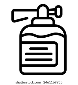 Bug sprayer icon outline vector. Agriculture insecticide applicator. Bottle pressure herbicide