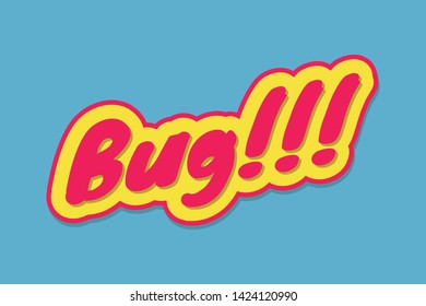 Bug Sticker Illustration Vector Print