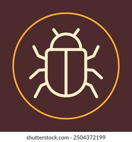 Bug trendy icon clever abstract vector illustration colorful artwork beautiful design.eps