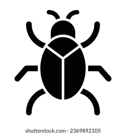 Bug Vector Glyph Icon For Personal And Commercial Use.
