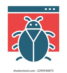 Glifo Vector De Fallos Icono De Dos Colores Para Uso Personal Y Comercial.
