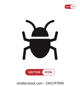 Bug vector icon