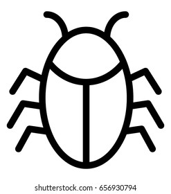 Bug Vector Icon