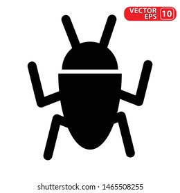 Bug vector icon. EPS 10