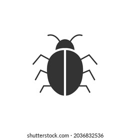  Bug vector icon illustration sign 