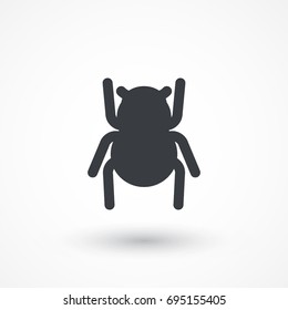 Bug vector icon. Insect symbol. Beetle sign