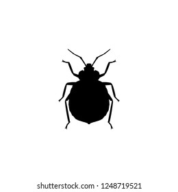 bug vector icon. bug sign on white background. bug icon for web and app