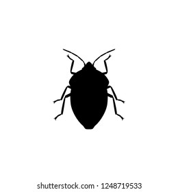 bug vector icon. bug sign on white background. bug icon for web and app
