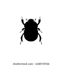 bug vector icon. bug sign on white background. bug icon for web and app