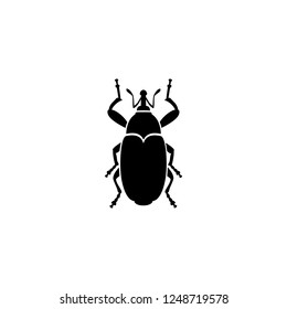 bug vector icon. bug sign on white background. bug icon for web and app