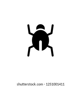 bug vector icon. bug sign on white background. bug icon for web and app
