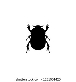 bug vector icon. bug sign on white background. bug icon for web and app