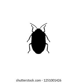 bug vector icon. bug sign on white background. bug icon for web and app