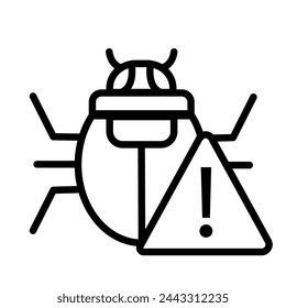 bug - vector icon	, vector symbol