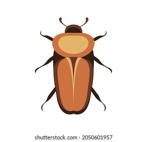 Bug vector icon for web design isolated on white background. Bug and Insect set in cartoon style.