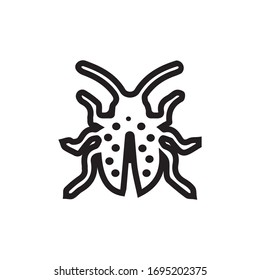 bug vector illustration icon design template