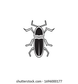 Bugvektorgrafik-Symboldesign-Vorlage