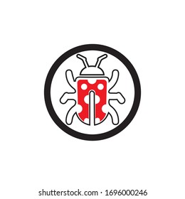 bug vector illustration icon design template