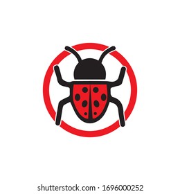 bug vector illustration icon design template