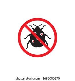 bug vector illustration icon design template