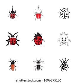 bug vector illustration icon design template