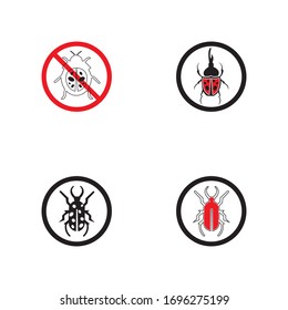 bug vector illustration icon design template