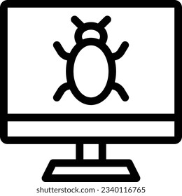 bug Vector illustration on a transparent background.Premium quality symmbols.Stroke vector icon for concept and graphic design.