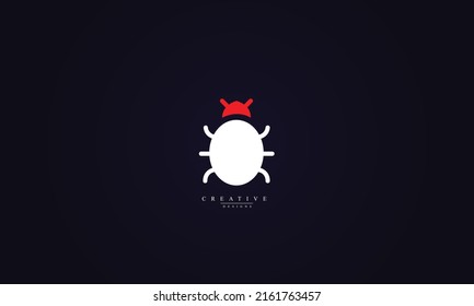 Bug vector logo design template