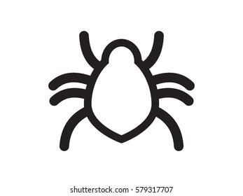 bug, virus, icon, vector illustration eps10