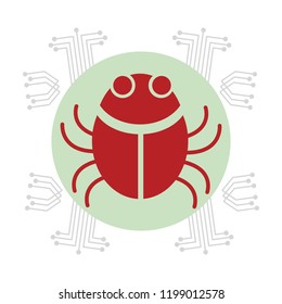 Bug virus symbol