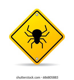 Bug warning vector sign