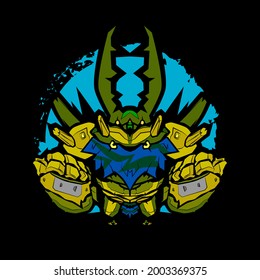 Bug Warrior. vector illustration for sign, symbol, logo, icon, background